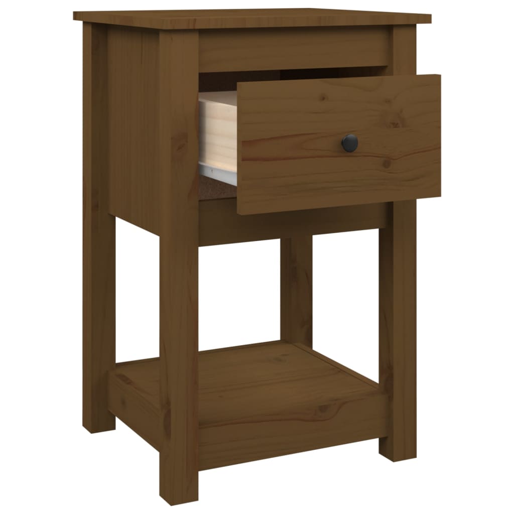 vidaXL Bedside Cabinets 2 pcs Honey Brown 40x35x61.5cm Solid Wood Pine