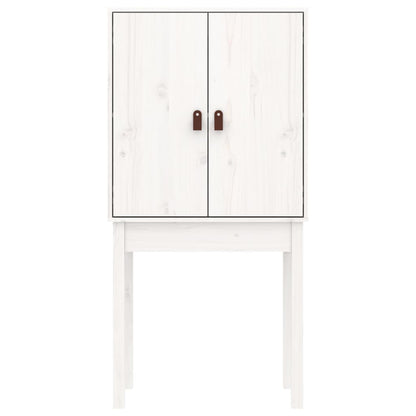 vidaXL Highboard White 60x40x120 cm Solid Wood Pine