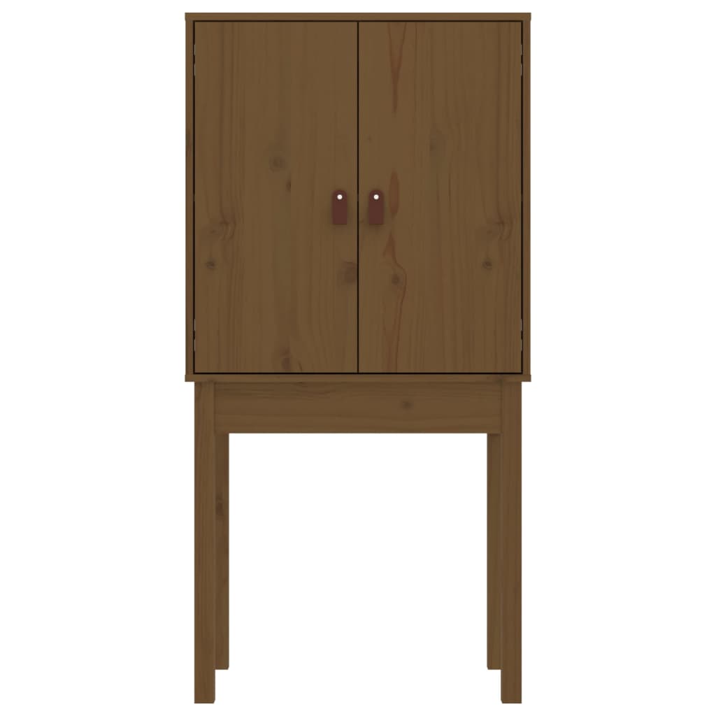 vidaXL Highboard Honey Brown 60x40x120 cm Solid Wood Pine
