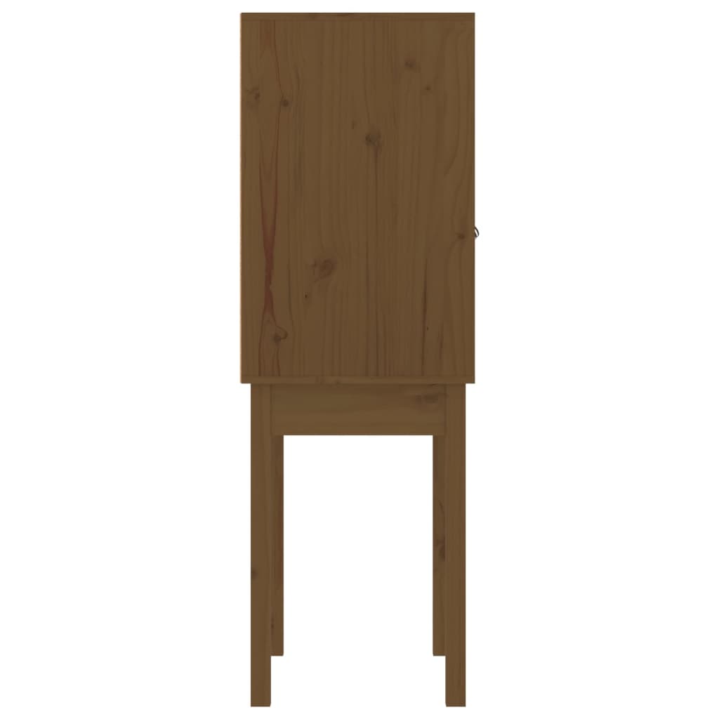 vidaXL Highboard Honey Brown 60x40x120 cm Solid Wood Pine