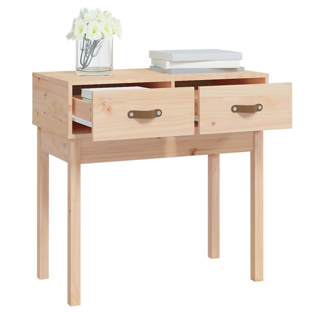 vidaXL Console Table 76.5x40x75 cm Solid Wood Pine