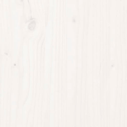 vidaXL Console Table White 76.5x40x75 cm Solid Wood Pine