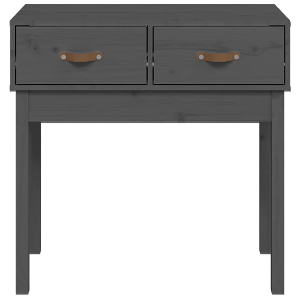 vidaXL Console Table Grey 76.5x40x75 cm Solid Wood Pine
