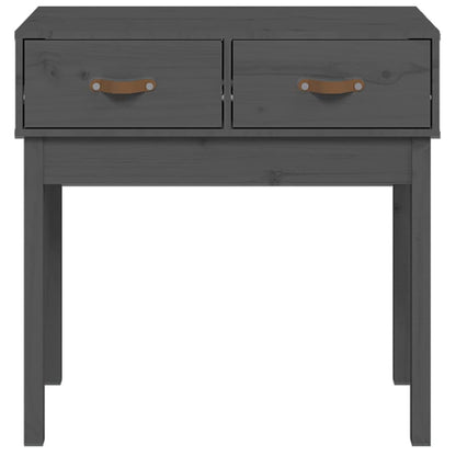 vidaXL Console Table Grey 76.5x40x75 cm Solid Wood Pine