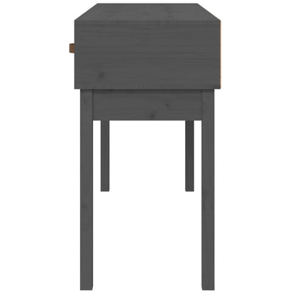 vidaXL Console Table Grey 114x40x75 cm Solid Wood Pine