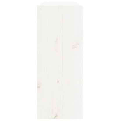 vidaXL Wine Cabinet White 62x25x62 cm Solid Wood Pine