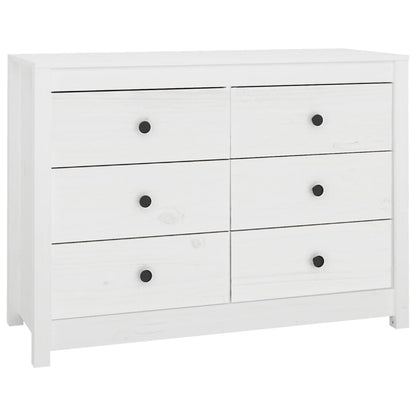 vidaXL Side Cabinet White 100x40x72 cm Solid Wood Pine