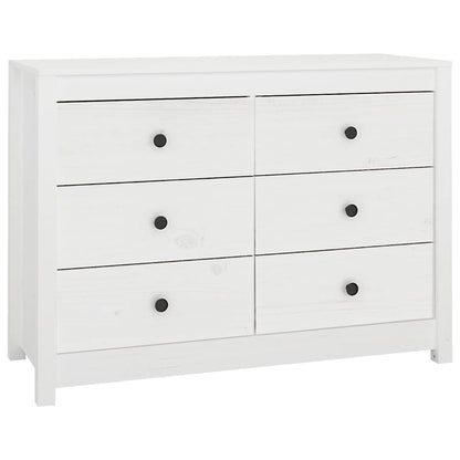 vidaXL Side Cabinet White 100x40x72 cm Solid Wood Pine