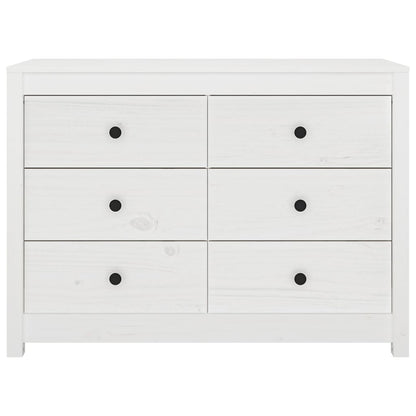 vidaXL Side Cabinet White 100x40x72 cm Solid Wood Pine