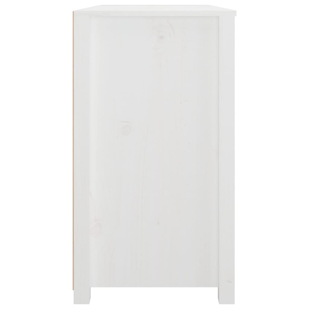 vidaXL Side Cabinet White 100x40x72 cm Solid Wood Pine