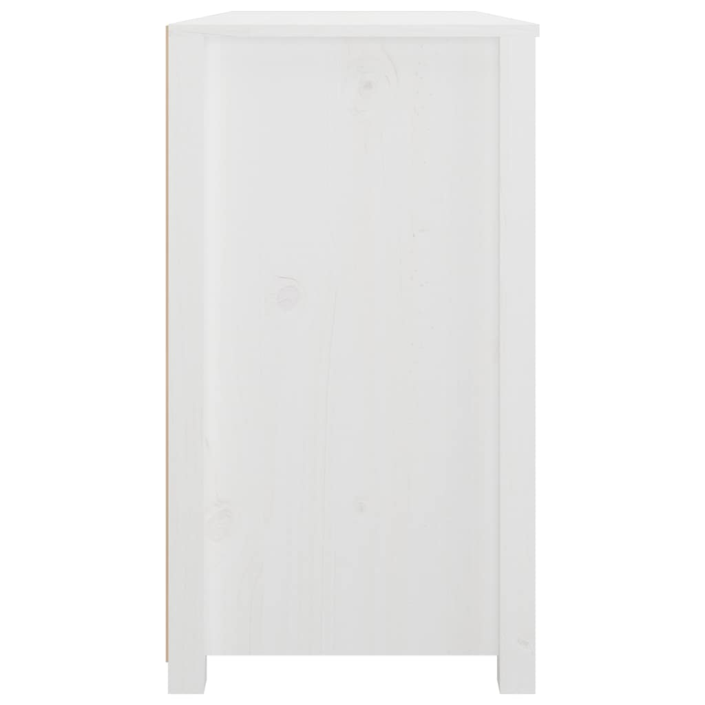vidaXL Side Cabinet White 100x40x72 cm Solid Wood Pine