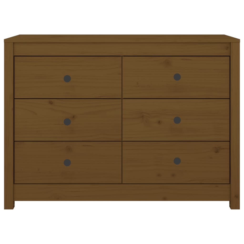 vidaXL Side Cabinet Honey Brown 100x40x72 cm Solid Wood Pine