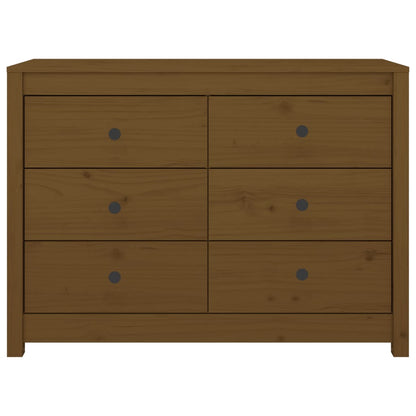 vidaXL Side Cabinet Honey Brown 100x40x72 cm Solid Wood Pine