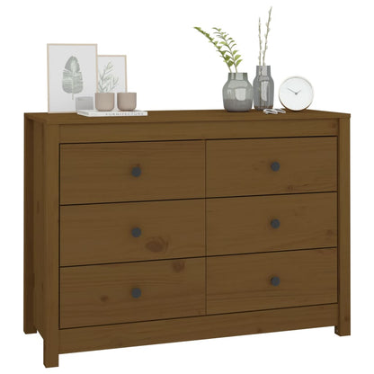 vidaXL Side Cabinet Honey Brown 100x40x72 cm Solid Wood Pine