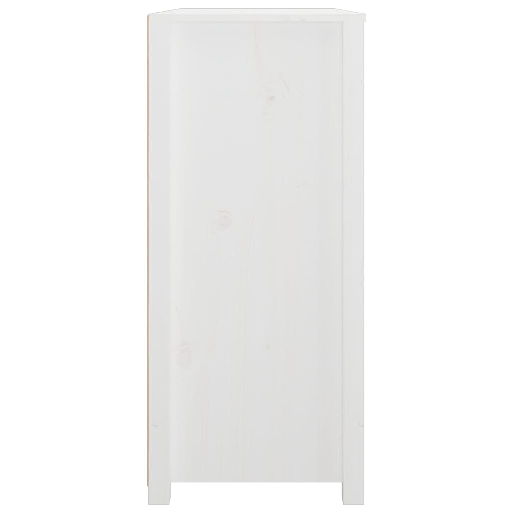 vidaXL Side Cabinet White 100x40x90 cm Solid Wood Pine
