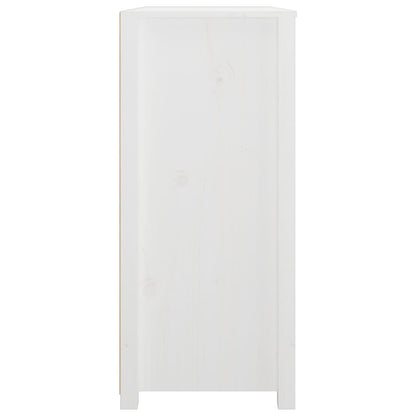 vidaXL Side Cabinet White 100x40x90 cm Solid Wood Pine