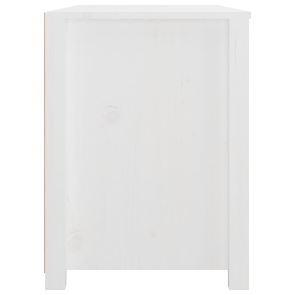 vidaXL Side Cabinet White 100x40x54 cm Solid Wood Pine