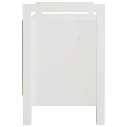 vidaXL Hall Bench White 80x40x60 cm Solid Wood Pine