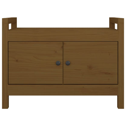 vidaXL Hall Bench Honey Brown 80x40x60 cm Solid Wood Pine
