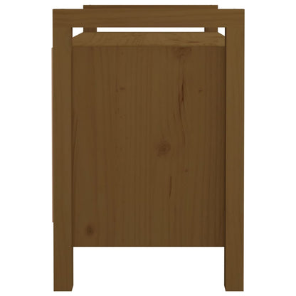 vidaXL Hall Bench Honey Brown 80x40x60 cm Solid Wood Pine