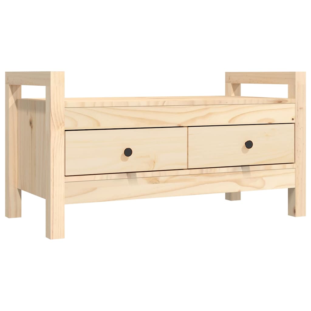 vidaXL Hall Bench 80x40x43 cm Solid Wood Pine