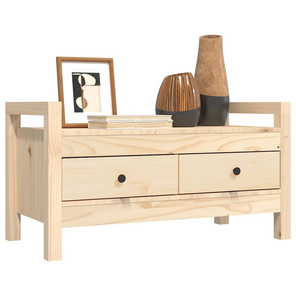 vidaXL Hall Bench 80x40x43 cm Solid Wood Pine