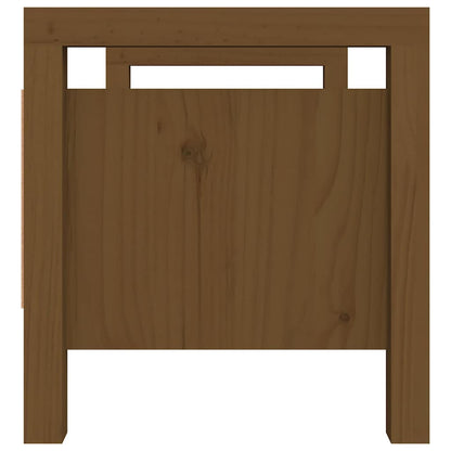 vidaXL Hall Bench Honey Brown 80x40x43 cm Solid Wood Pine