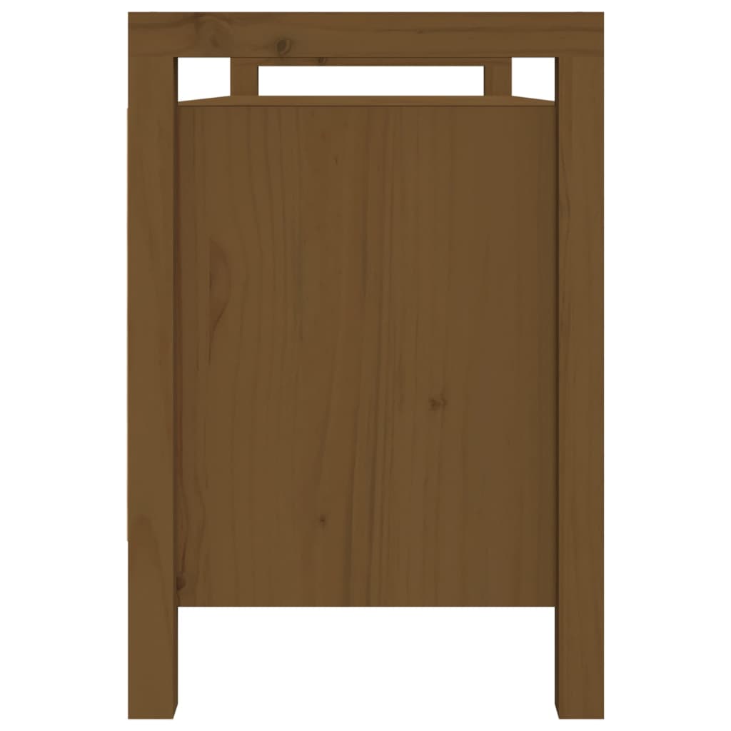 vidaXL Hall Bench Honey Brown 110x40x60 cm Solid Wood Pine