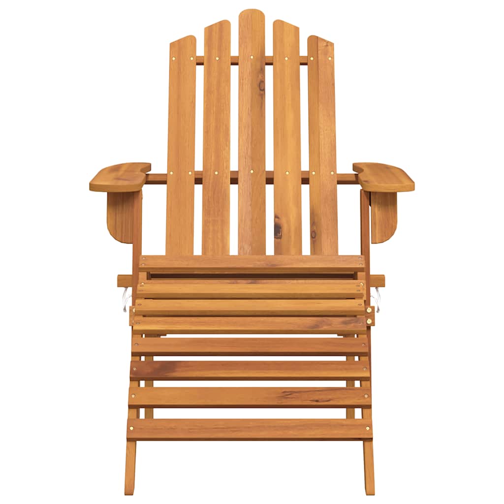 vidaXL Garden Adirondack Chairs with Footrests 2 pcs Solid Wood Acacia