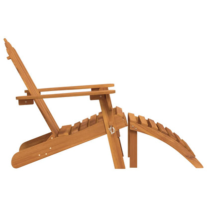 vidaXL Garden Adirondack Chairs with Footrests 2 pcs Solid Wood Acacia