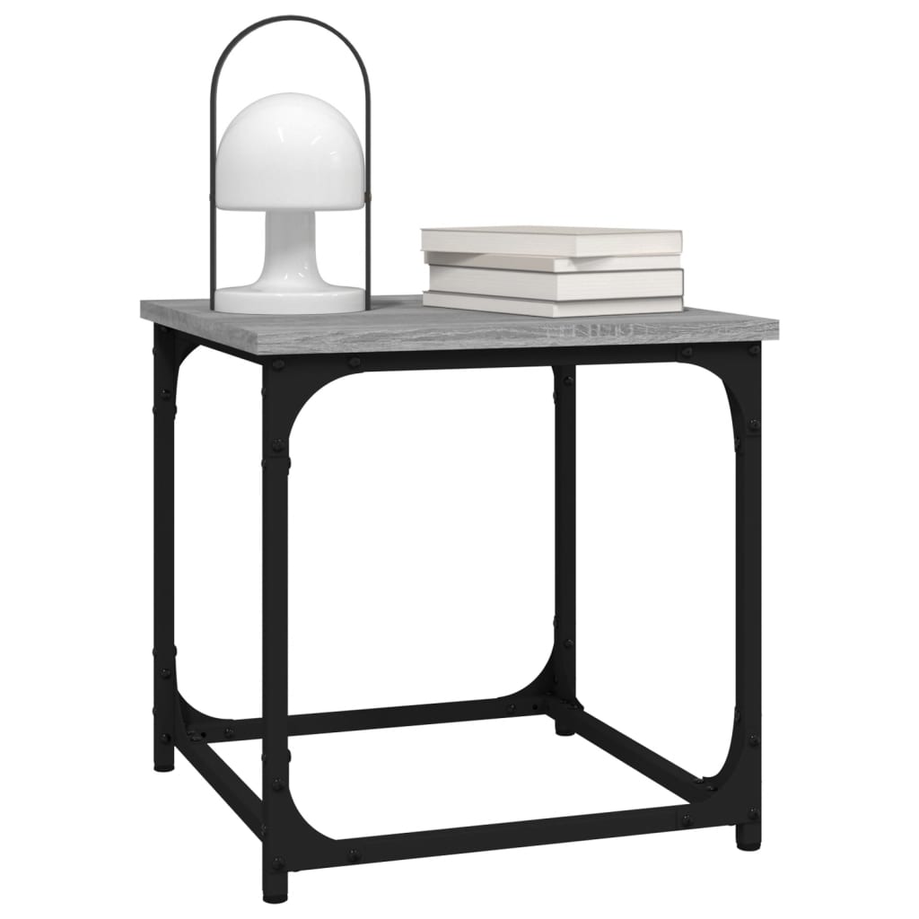 vidaXL Side Table Grey Sonoma 40x40x40 cm Engineered Wood