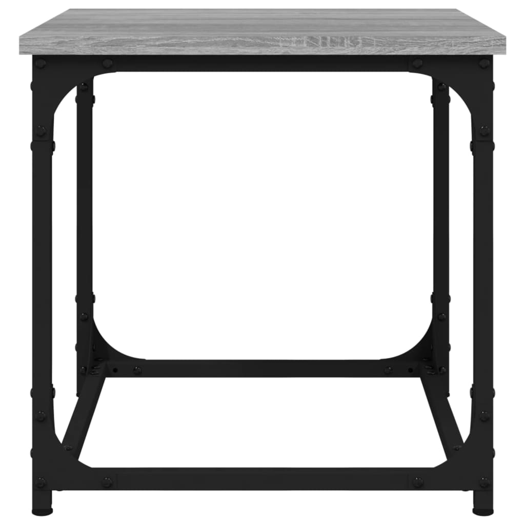 vidaXL Side Table Grey Sonoma 40x40x40 cm Engineered Wood