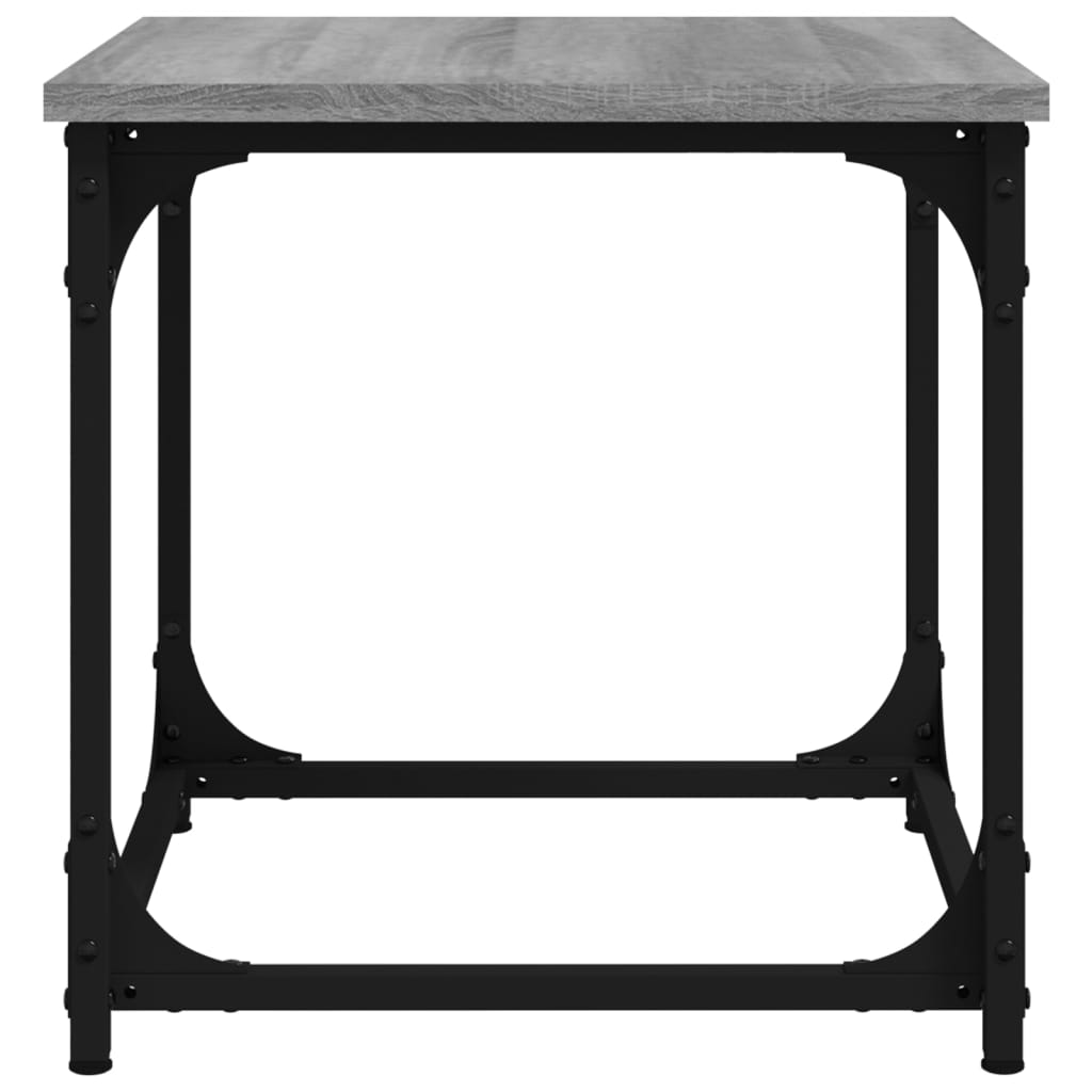 vidaXL Side Table Grey Sonoma 40x40x40 cm Engineered Wood