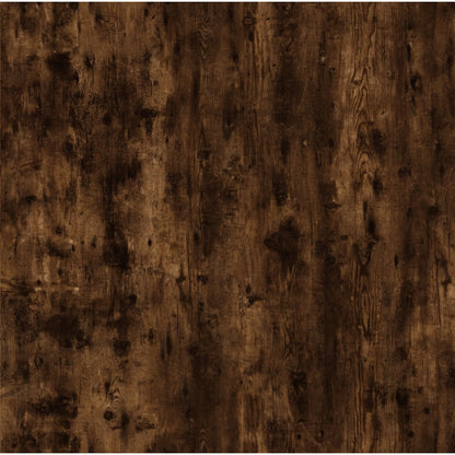 vidaXL Coffee Table Smoked Oak 100x50x45 cm Engineered Wood and Iron