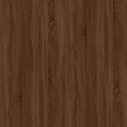 vidaXL Coffee Table Brown Oak 100x50x45 cm Engineered Wood and Iron