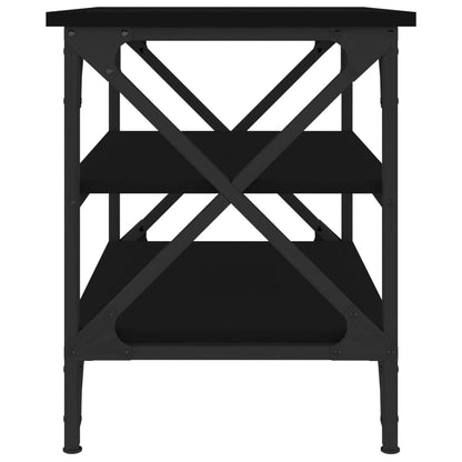vidaXL Side Table Black 55x38x45 cm Engineered Wood