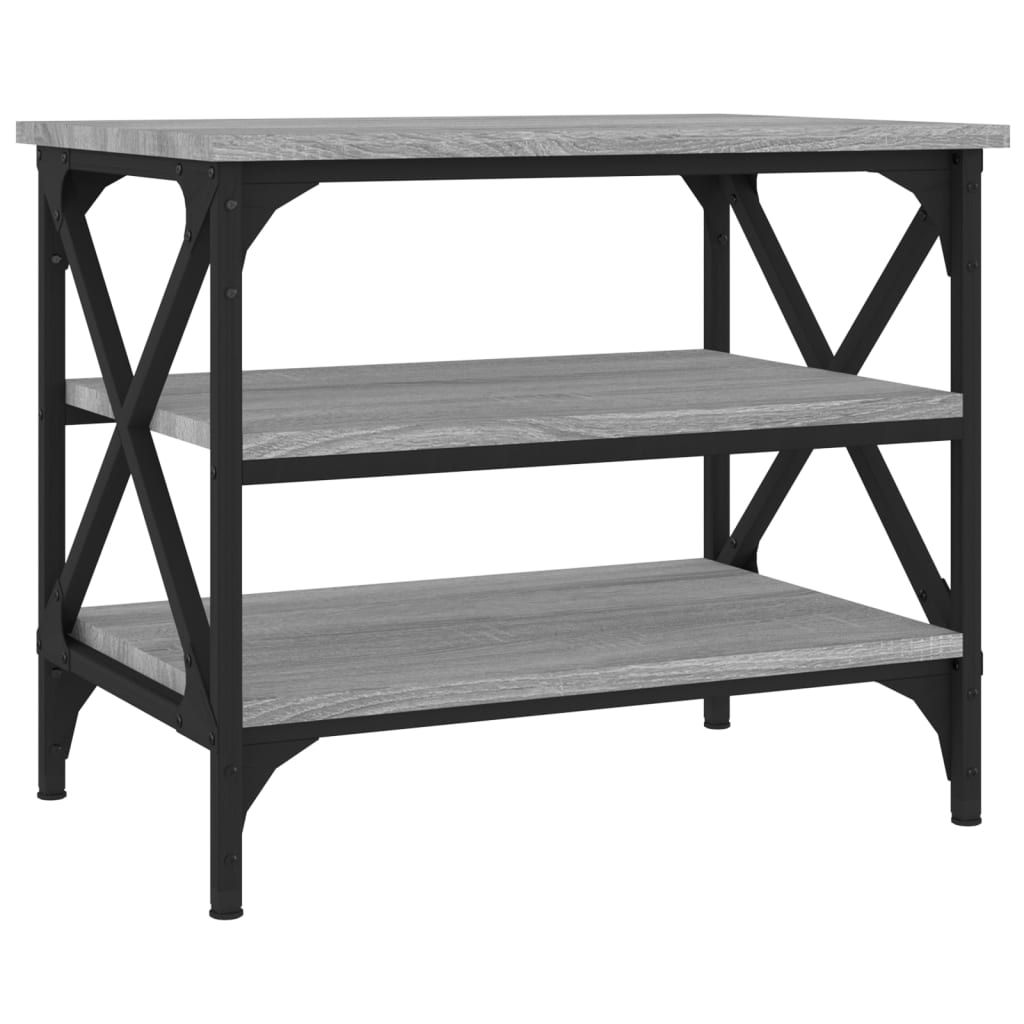 vidaXL Side Table Grey Sonoma 55x38x45 cm Engineered Wood