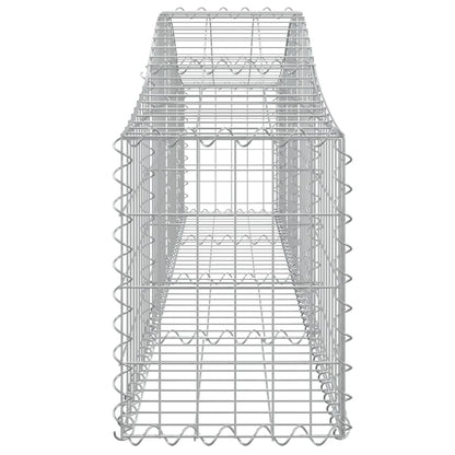 vidaXL Arched Gabion Baskets 6 pcs 200x30x40/60 cm Galvanised Iron