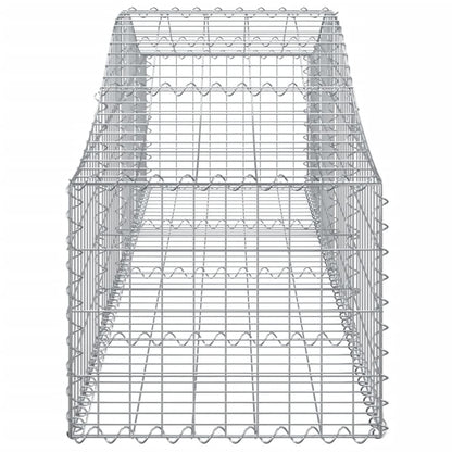vidaXL Arched Gabion Baskets 5 pcs 200x50x40/60 cm Galvanised Iron
