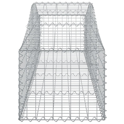 vidaXL Arched Gabion Baskets 6 pcs 200x50x40/60 cm Galvanised Iron