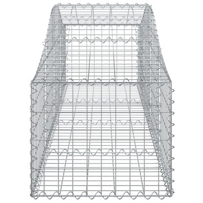 vidaXL Arched Gabion Baskets 9 pcs 200x50x40/60 cm Galvanised Iron