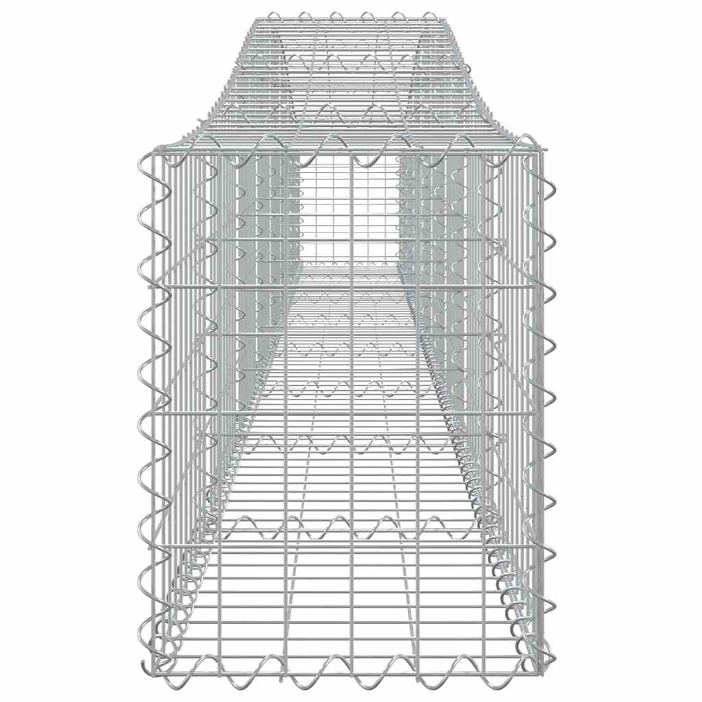 vidaXL Arched Gabion Baskets 3 pcs 400x30x40/60 cm Galvanised Iron