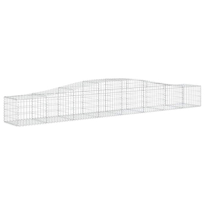 vidaXL Arched Gabion Baskets 5 pcs 400x50x40/60 cm Galvanised Iron