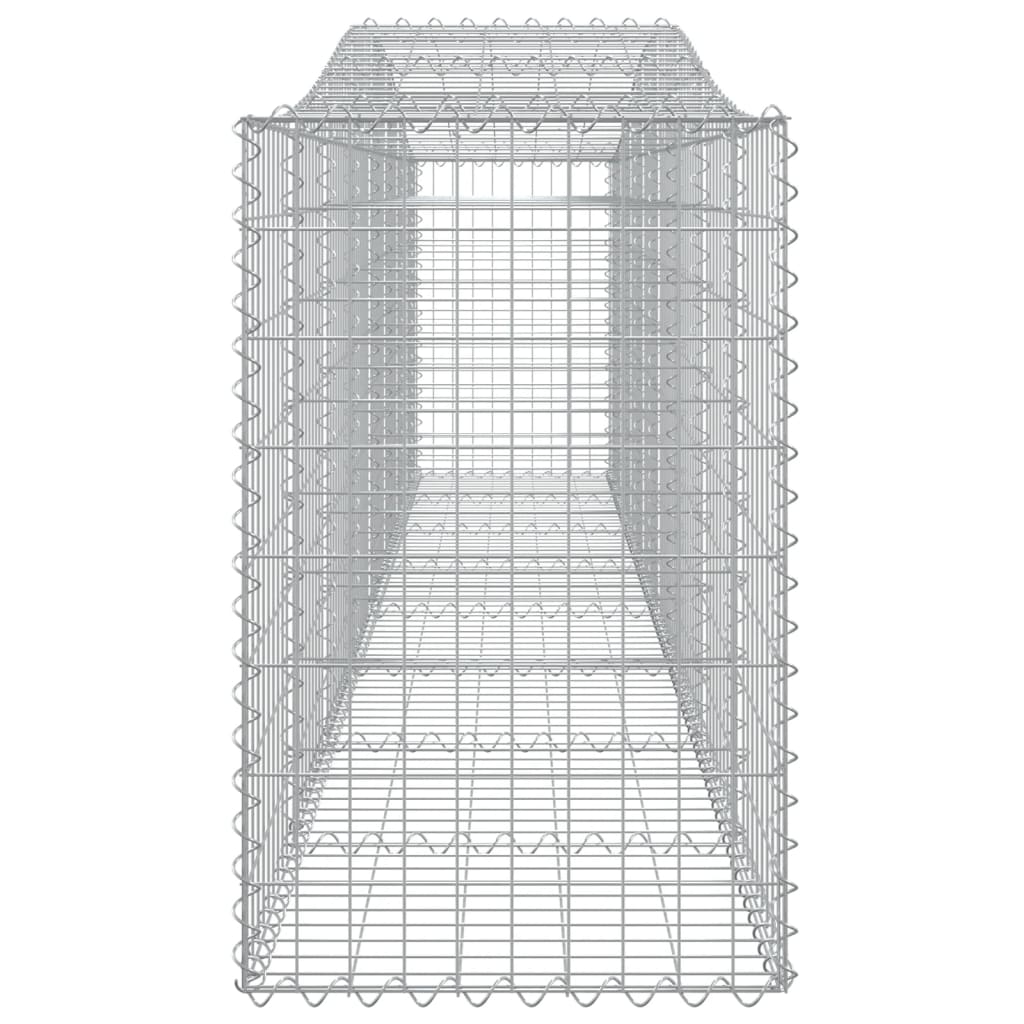 vidaXL Arched Gabion Baskets 20 pcs 400x50x80/100 cm Galvanised Iron