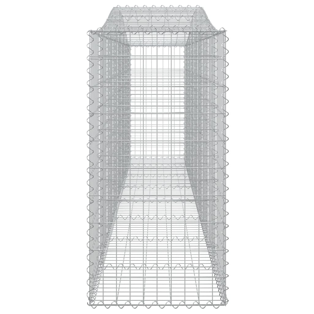 vidaXL Arched Gabion Baskets 5 pcs 400x50x100/120 cm Galvanised Iron