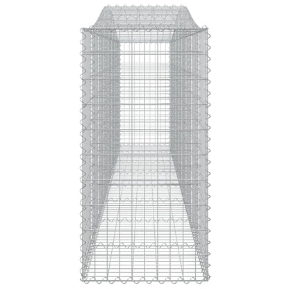 vidaXL Arched Gabion Baskets 6 pcs 400x50x100/120 cm Galvanised Iron
