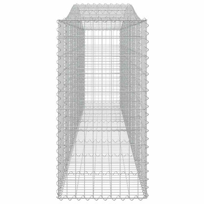 vidaXL Arched Gabion Baskets 9 pcs 400x50x100/120 cm Galvanised Iron