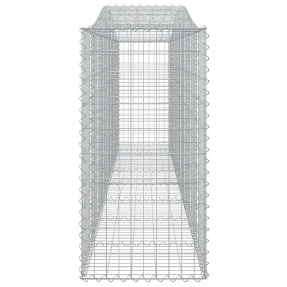 vidaXL Arched Gabion Baskets 10 pcs 400x50x100/120 cm Galvanised Iron
