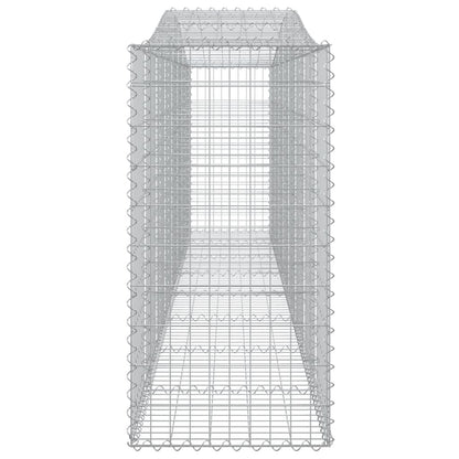 vidaXL Arched Gabion Baskets 15 pcs 400x50x100/120 cm Galvanised Iron