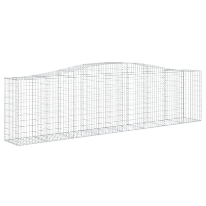 vidaXL Arched Gabion Baskets 25 pcs 400x50x100/120 cm Galvanised Iron